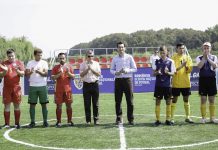 FRF a inaugurat primul teren de fotbal pentru nevazatori din Romania