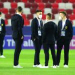 Romania U21 Inainte de inceperea meciului, Budapest , Bozsik Arena, Cristi Stavri (4)